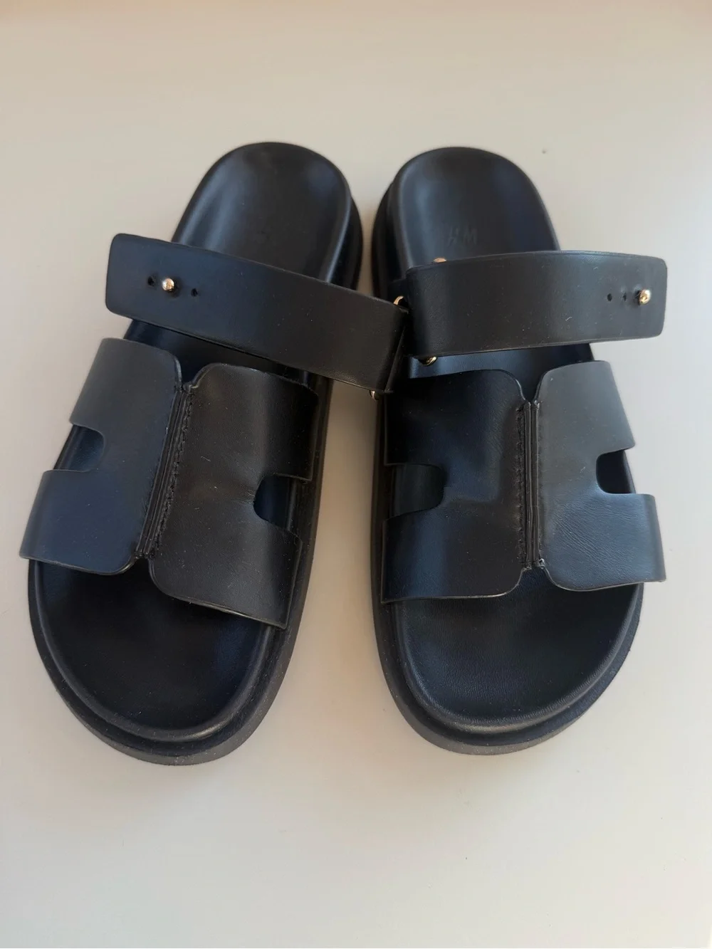 H&M Black Adjustable Footbed Sandals EU38 - Picture 5 of 7